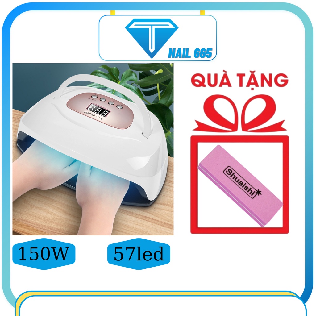 Máy hơ gel Sun X8 Chính hãng , Máy hấp sơn gel móng tay nail 150w