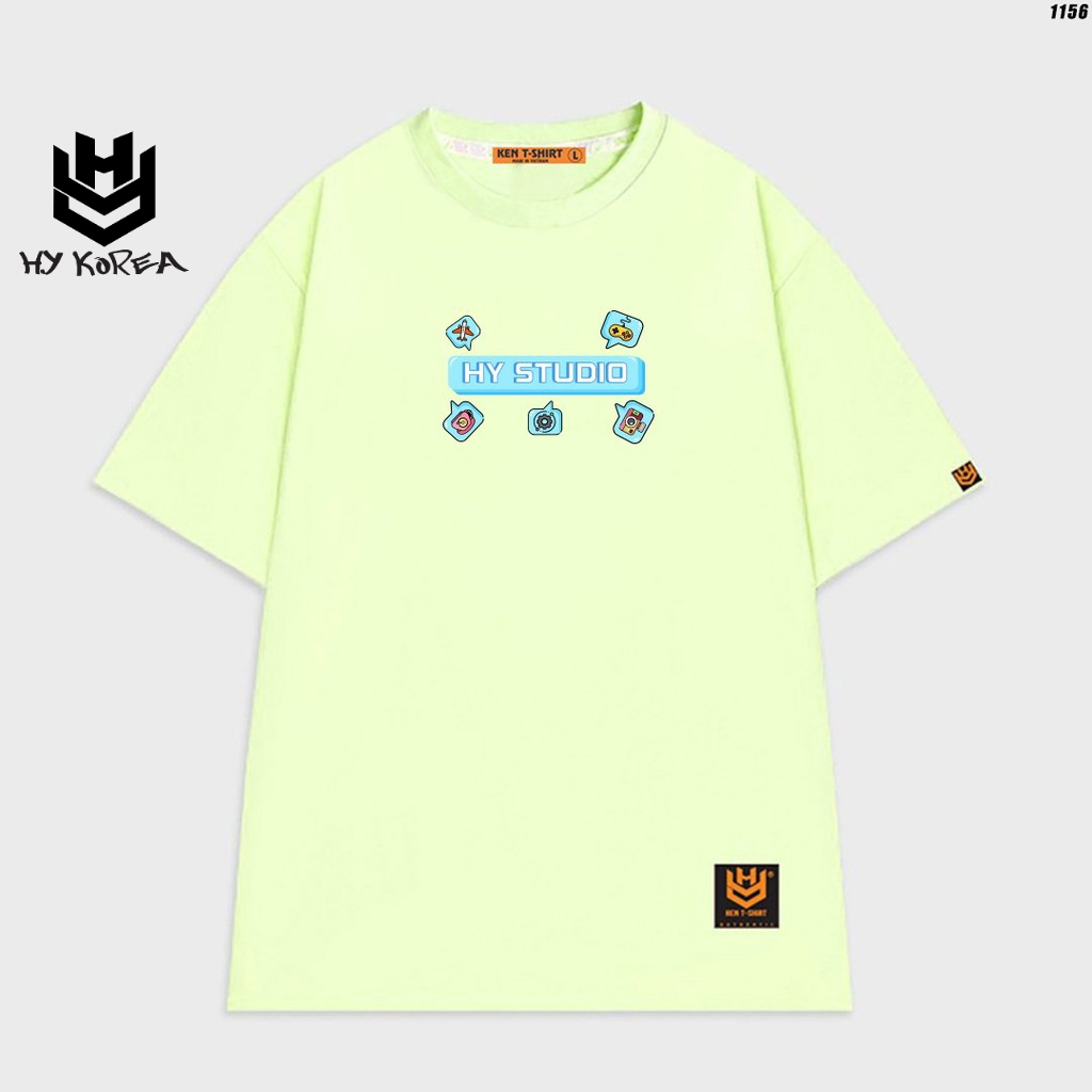 Áo thun HY KOREA nữ cute tay lỡ form rộng Máy bay 1156
