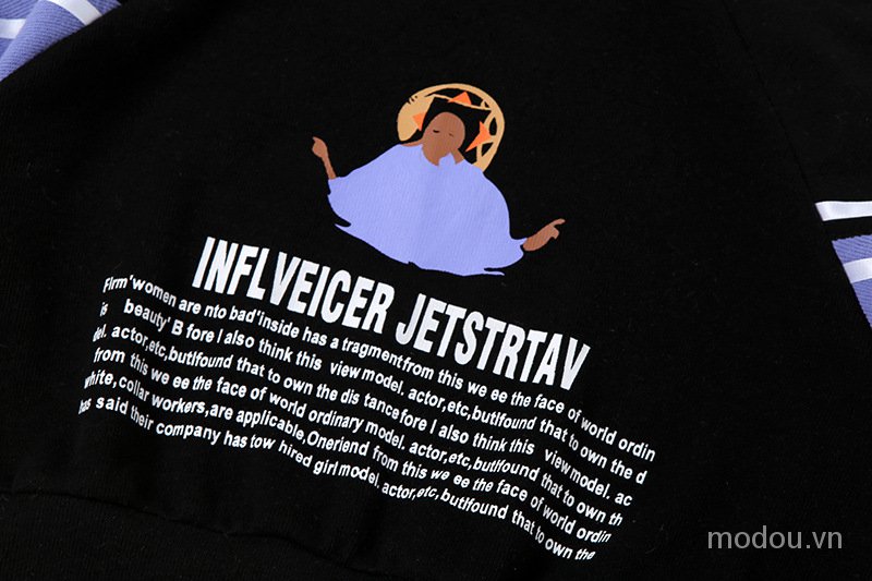 Áo kiểu phối màu họa tiết in thời trang cho nữ