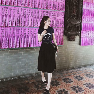Chân váy dập ly Thái Lan
