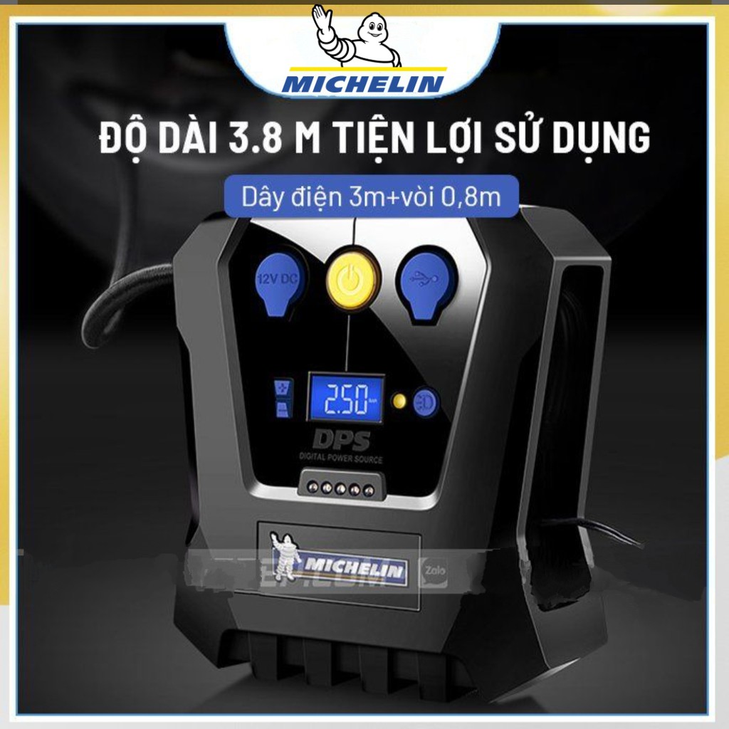 Bơm Lốp Ôtô Michelin Tự Ngắt