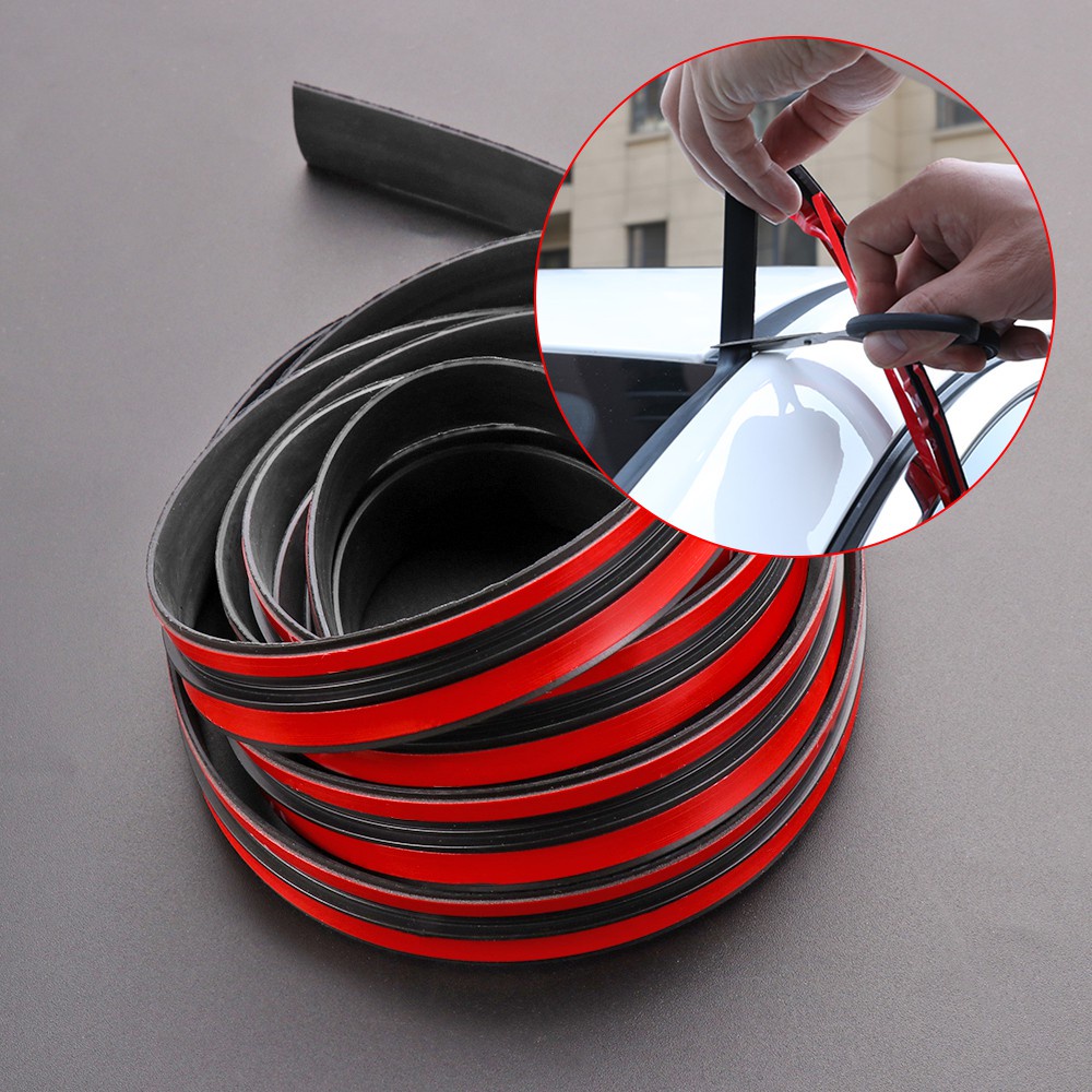 Dải Cao Su 3m / 9.84ft Dán Viền Kính Chắn Gió Xe Hơi Chống Trầy Xước