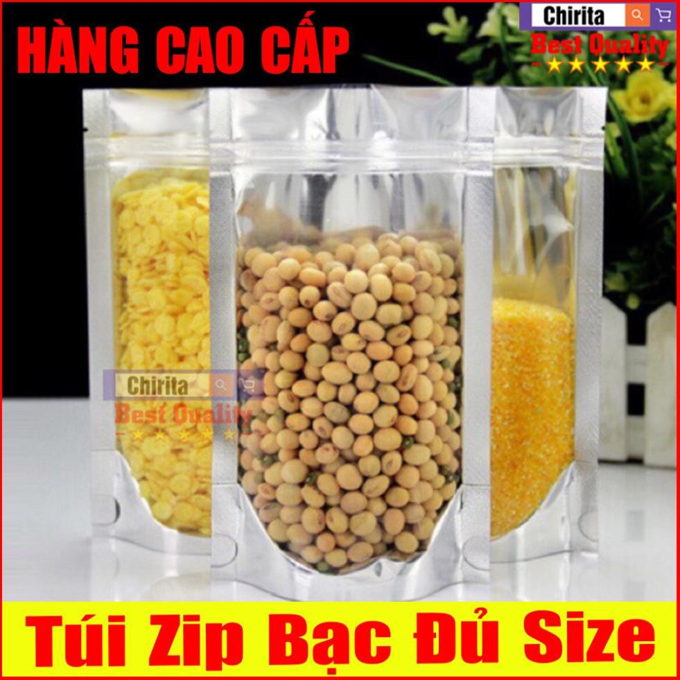 1KG Túi Zip Size 12x19cm - Túi Zip 2 Mặt - Chất Lượng Cao - Có Đáy Đứng