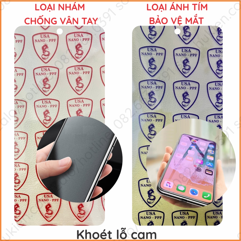 Dán cường lực Xiaomi redmi k40s / Poco F4 5G nano siêu bền các loại