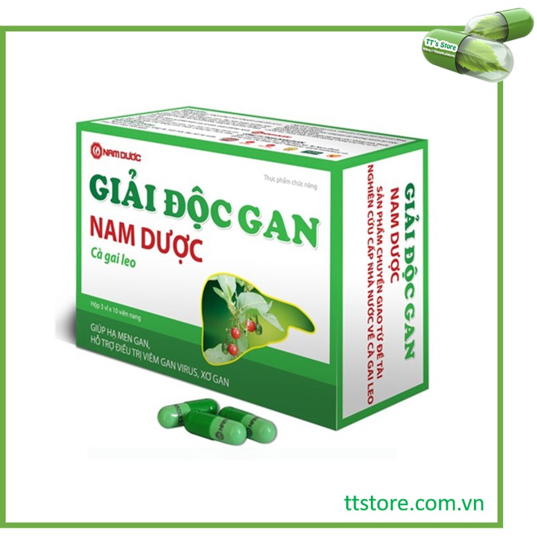 Viên uống Giải độc gan Nam Dược Cà Gai Leo (Hộp 30 viên) - Naturenz, hewel