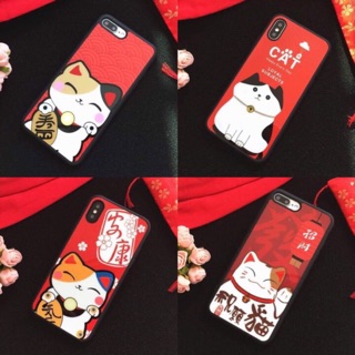 Ốp mèo thần tài bóng cho iphone