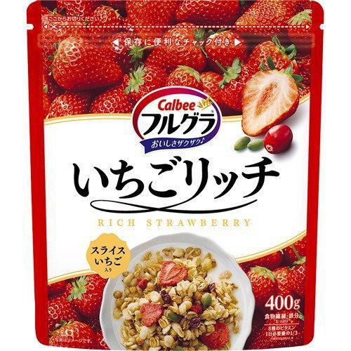 Ngũ cốc calbee đỏ 800g yến mạch ăn kiêng nhật bản mix sữa chua hoa quả trái cây dùng ăn sáng - [HSD T10/2022]