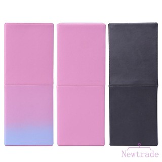 Cốc da vuông đựng cọ trang điểm