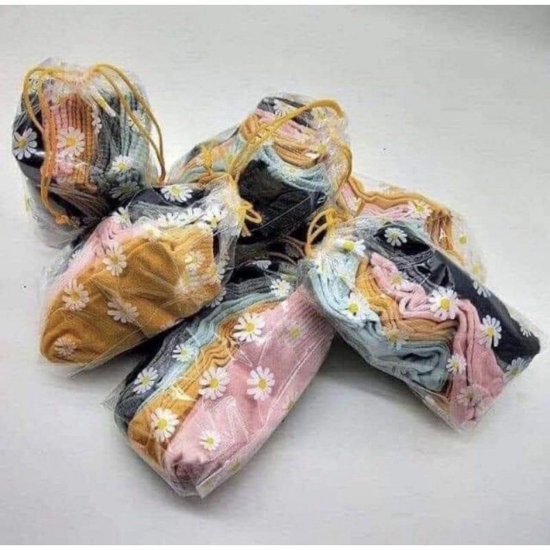 Tất Hoa Cúc Nữ Cổ Ngắn Siêu Cute 5 màu