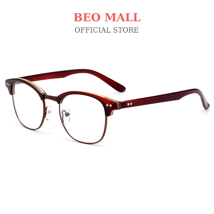 Mắt kính thời trang nữ nam BEOMALL thiết kế tinh tế nhỏ gọn theo phong cách lịch thiệp tinh tế 855