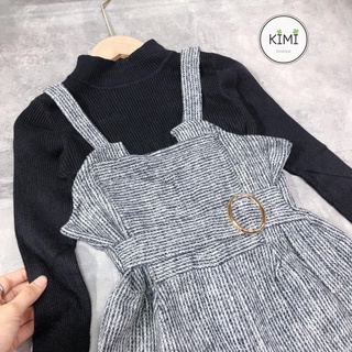 Set yếm quần dạ có đai