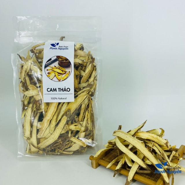 Cam thảo khô thái lát 2kg (Trà cam thảo dưỡng nhan, thanh nhiêt, ngọt, thơm) - Thảo Dược Hạnh Nguyên