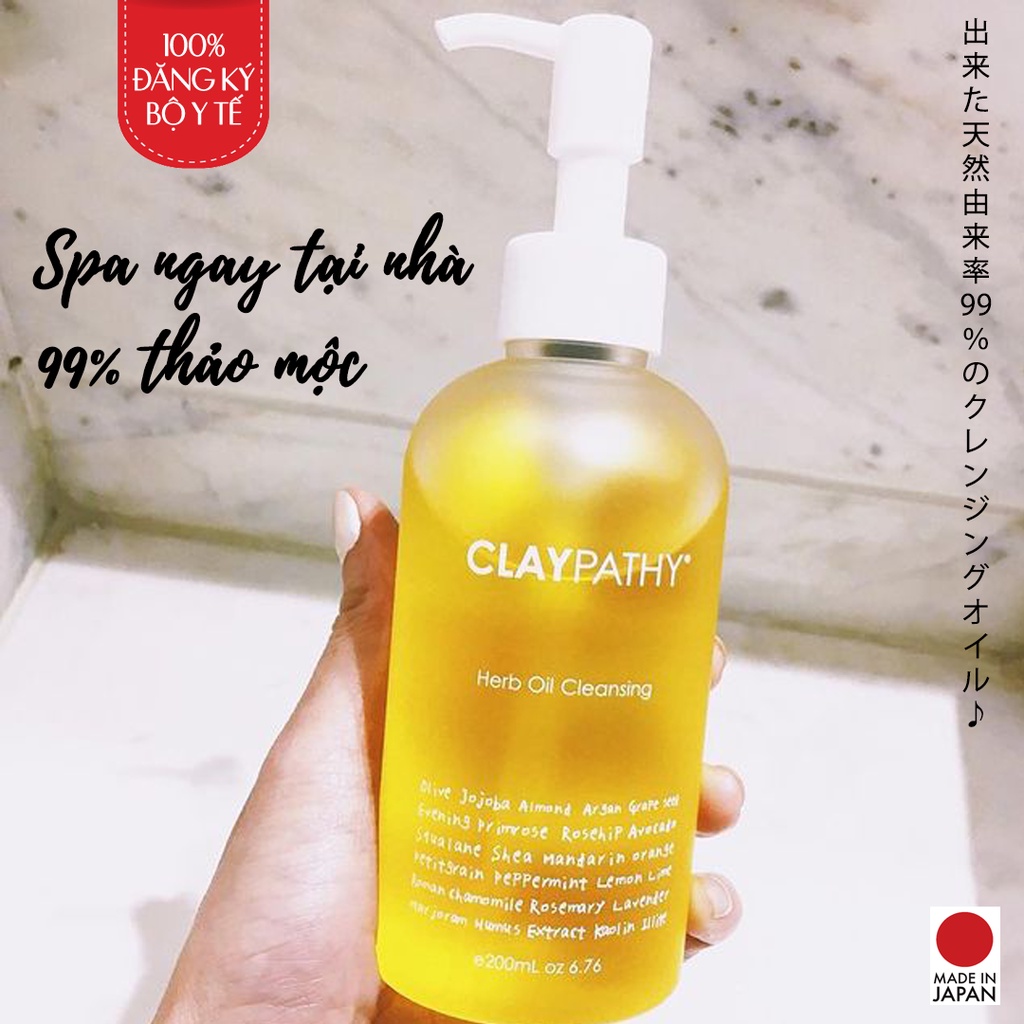 Dầu tẩy trang đất sét thảo mộc CLAYPATHY Herb Oil Cleansing