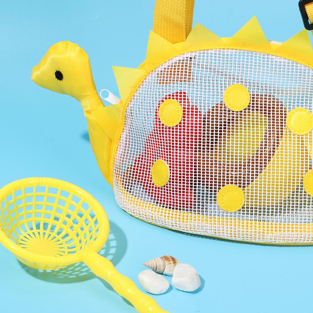 BSUNS Túi Lưới Đeo Vai Đi Biển Hình Khủng Long Cho Bé