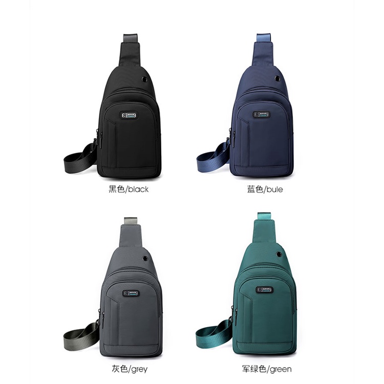 Túi Đeo Chéo Nylon Chống Thấm Nước Thời Trang Hàn Quốc Dành Cho Nam