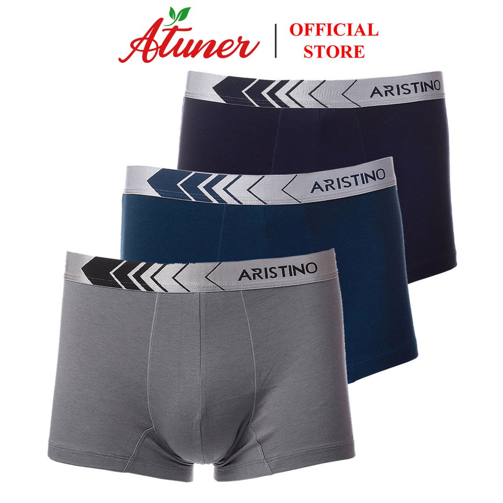 Combo 3 quần lót nam Aristino ABX01807 vải Chitosan tự nhiên, thiết kế nam tính, mạnh mẽ
