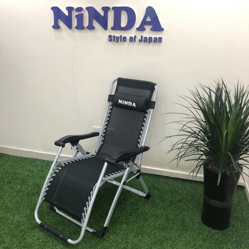 Ghế Xếp Gấp Gọn Ninda Chắc Chắn - Ghế Thư Giãn Tặng Khay