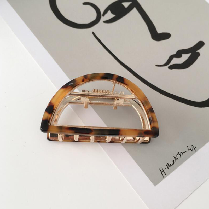 Kẹp Tóc Họa Tiết Vân Đá Bằng Hợp Kim Thời Trang Cho Nữ