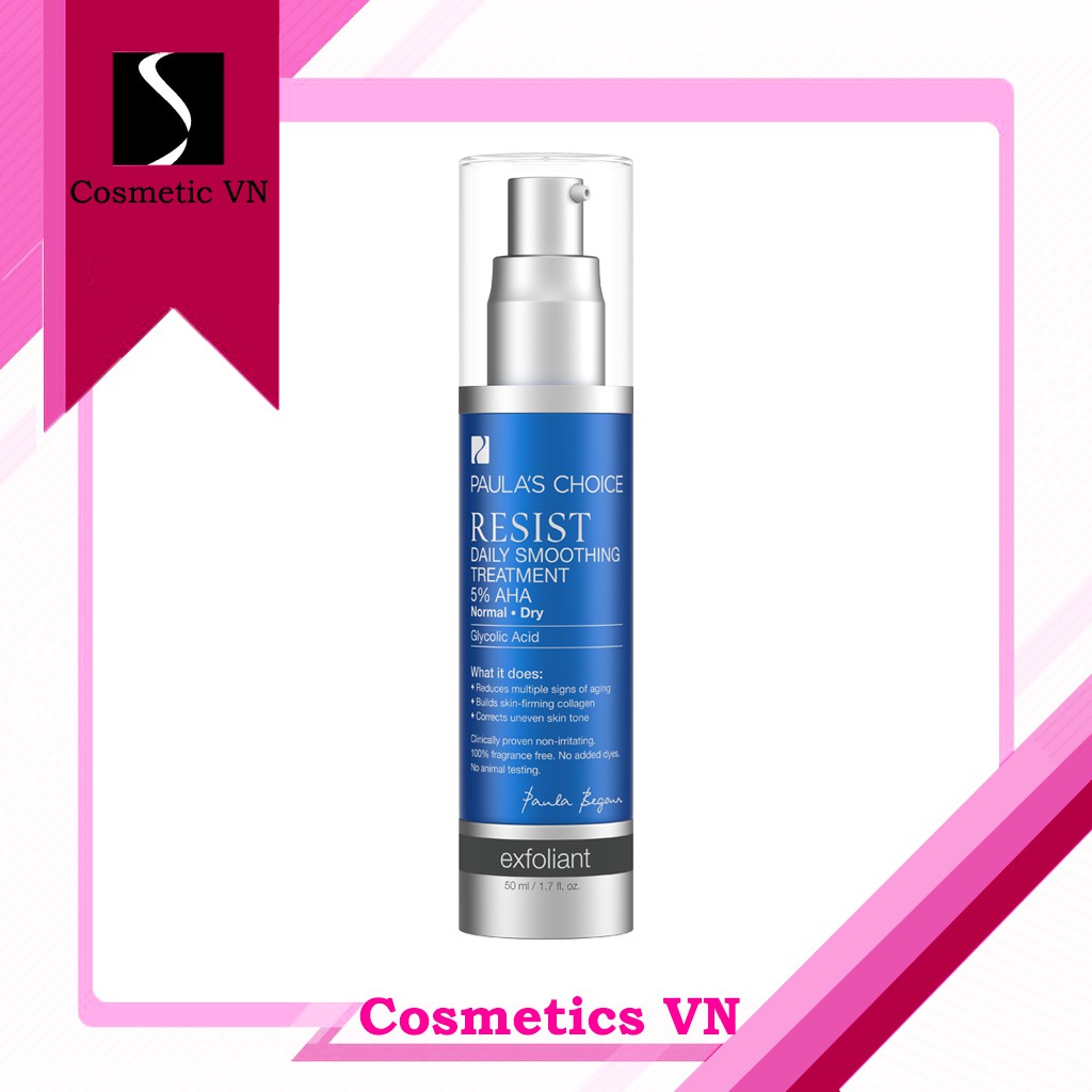 tẩy da chết và làm sáng da Paula’s Choice 5% AHA RESIST Daily Smoothing Treatment With 5% AHA | BigBuy360 - bigbuy360.vn