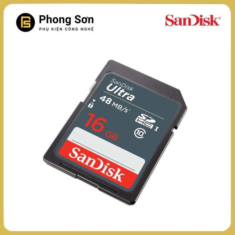 Thẻ nhớ SDHC 16GB Ultra 320x 48mb/s Sandisk | BigBuy360 - bigbuy360.vn