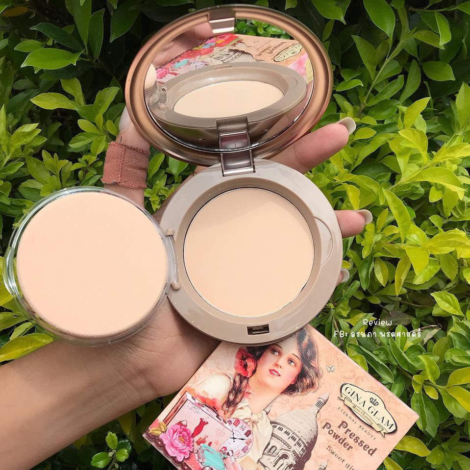 THNHA LÝ NGHỈ BÁN -  Phấn nền Gina Glam Sivanna PRESSED POWDER SWEET GIRLS G33 siêu mịn SIÊU ĐẸP