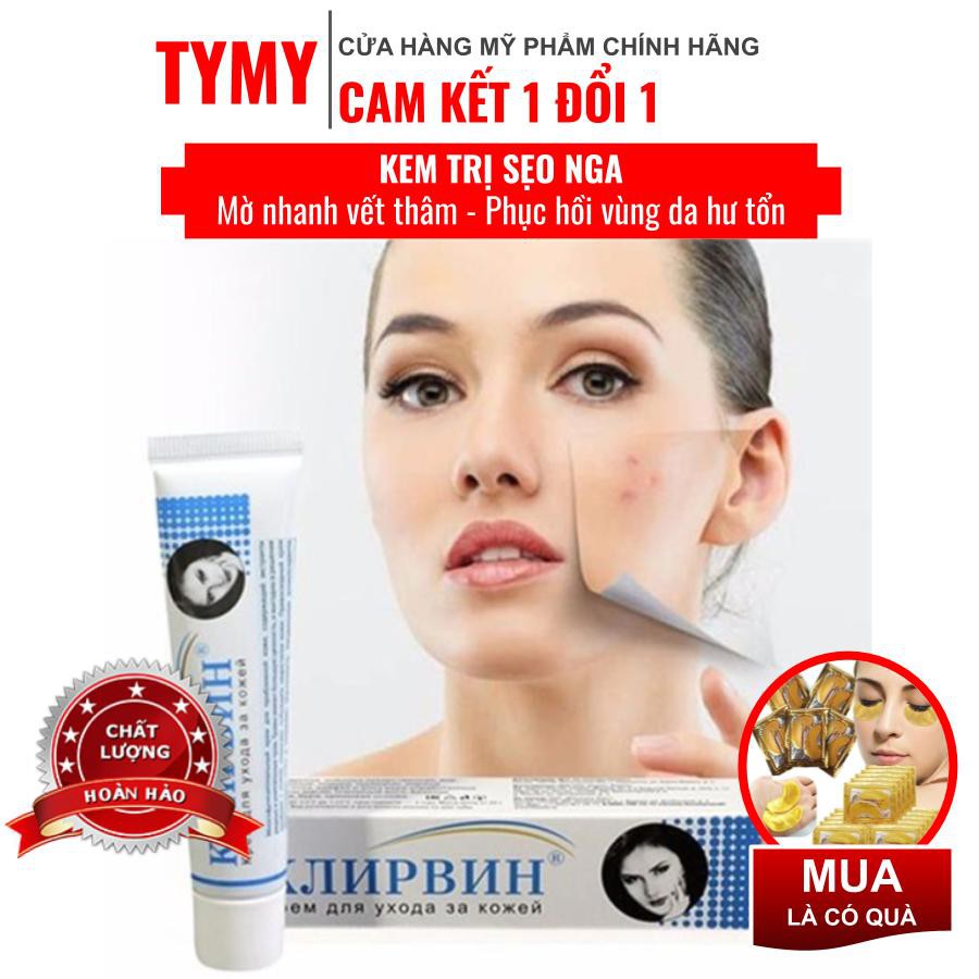 Kem giảm sẹo lồi, lõm, thâm sẹo Klirvin (chính hãng Nga)