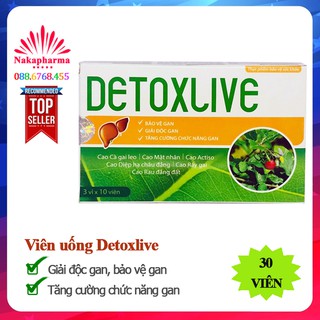 ✅ [CHÍNH HÃNG] Detoxlive – Giải độc gan, bảo vệ gan, tăng cường chức năng gan