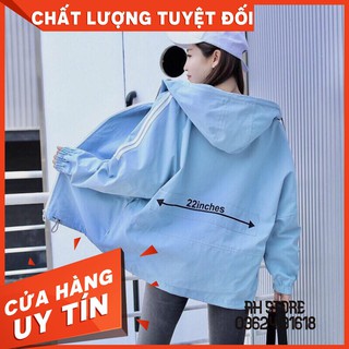Áo khoác dù nữ form rộng 22 inches siêu de thương