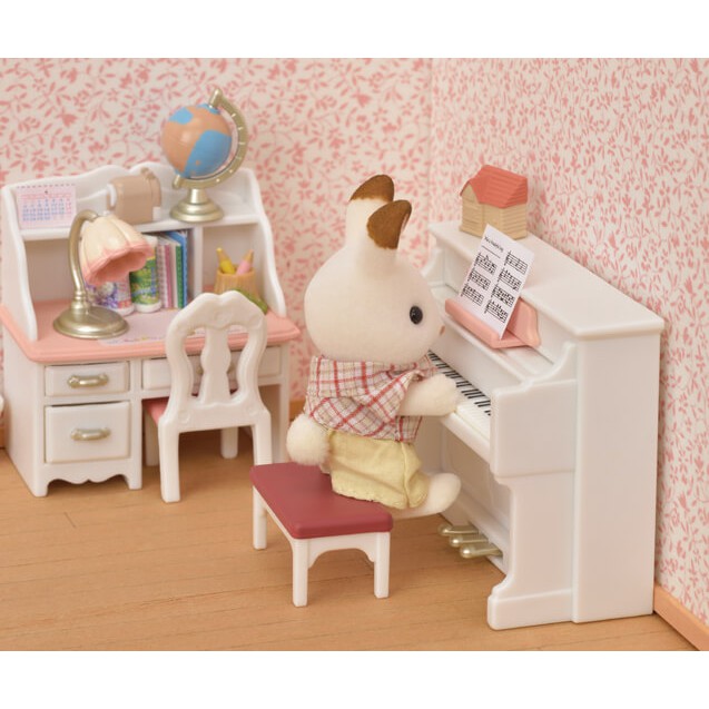 Đồ chơi nhà búp bê Sylvanian Families bàn học và đàn piano 5284