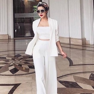 Set trang phục áo ống áo vest quần ống suông