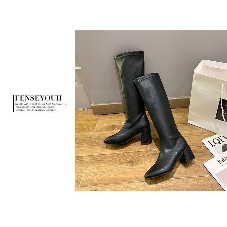 {MS L999 -CÓ SẴN } BOOTS ĐÙI NỮ -BOOT ĐÙI NỮ CỔ LỬNG DA PU LÌ HÀNG CHUẨN LOẠI 1 | BigBuy360 - bigbuy360.vn