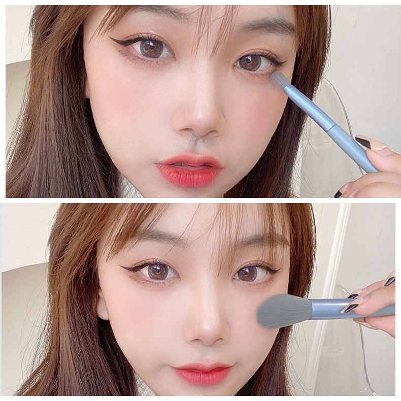 Bộ Cọ Trang Điểm 8 Cây Vintage Siêu Cute Trong Túi Zip