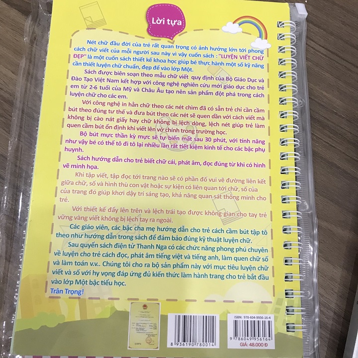Đồ chơi giáo dục - combo tranh tự xóa tiếng Việt luyện chữ số nét cơ bản