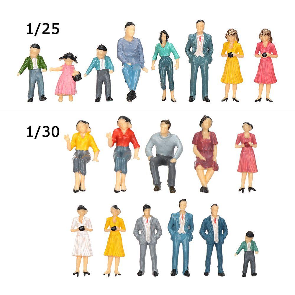 SUSANS 10 Mô Hình Người Bằng Nhựa ABS 1: 25 / 1: 30 Trang Trí Nhà Búp Bê