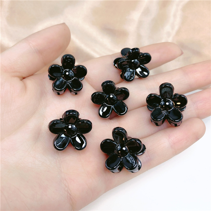 Kẹp tóc nhựa acrylic We Flower màu sắc trong suốt hình hoa nhiều màu sắc phong cách Hàn Quốc