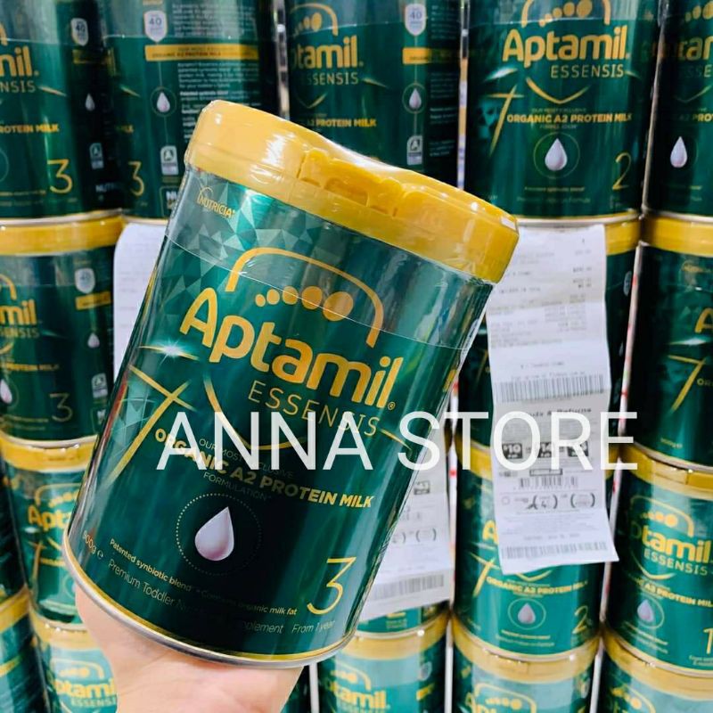 Sữa Aptamil Essensis Organic Đủ Số 1,2,3 Sữa Hữu Cơ Đạm Sạch Hỗ Trợ Tăng Sức Đề Kháng Cho Bé Hộp 900g