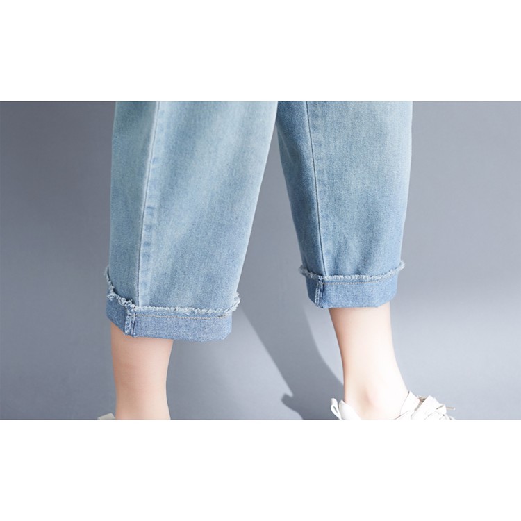 [ORDER] Quần yếm bigsize jean xanh dây mảnh(fit đến 80kg) | BigBuy360 - bigbuy360.vn