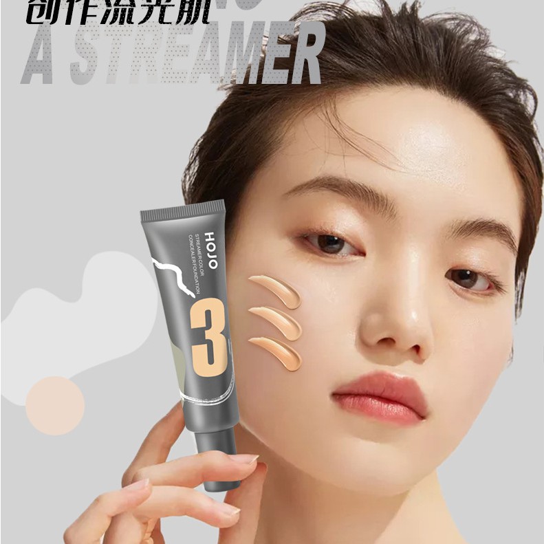 Kem nền che khuyết điểm Hojo Concealer Foundation lâu trôi suốt 24 giờ 30ml