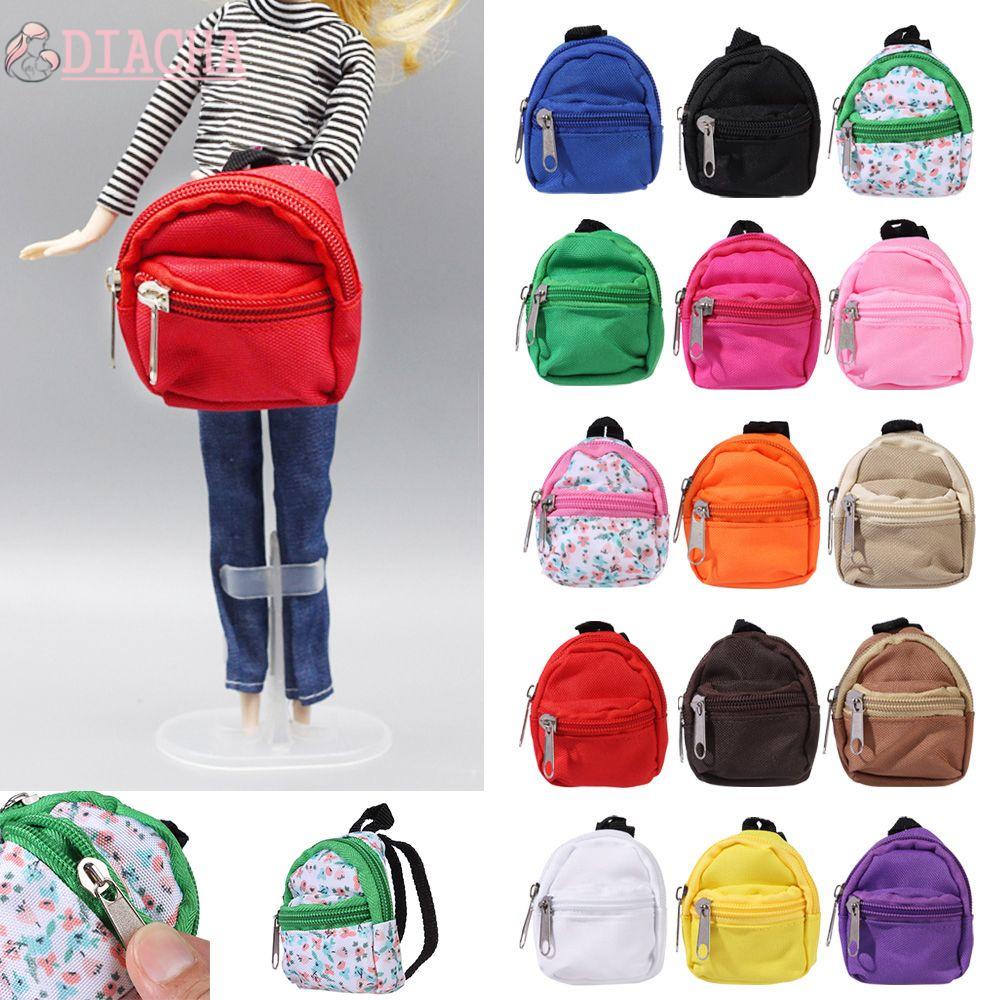 Balo mini có móc khóa hình búp bê dễ thương nhiều màu sắc dùng làm quà tặng cho bé