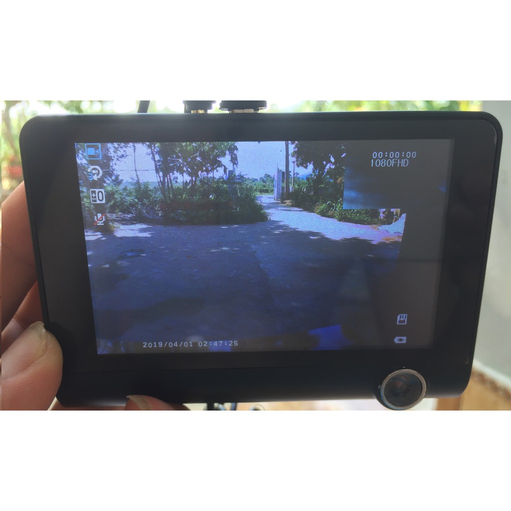 Màn CAMERA 3 trong 1 tích hợp cam HÀNH TRÌNH cam CHIẾU HẬU cam Lùi oto