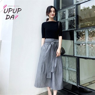 Bộ👗👗Đầm Xẻ Tà Phong Cách Hàn Quốc Chính Hãng📣📣Đầm Dài Trễ Vai Xẻ Tà Phong Cách Hàn Quốc Thời Trang Mùa Hè Cho Nữ