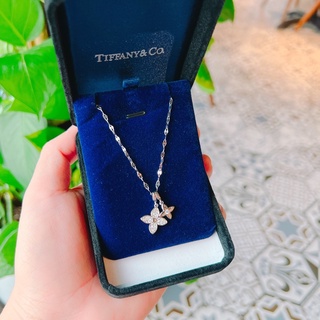 Dây chuyền titan mặt lv mạ bạch kim