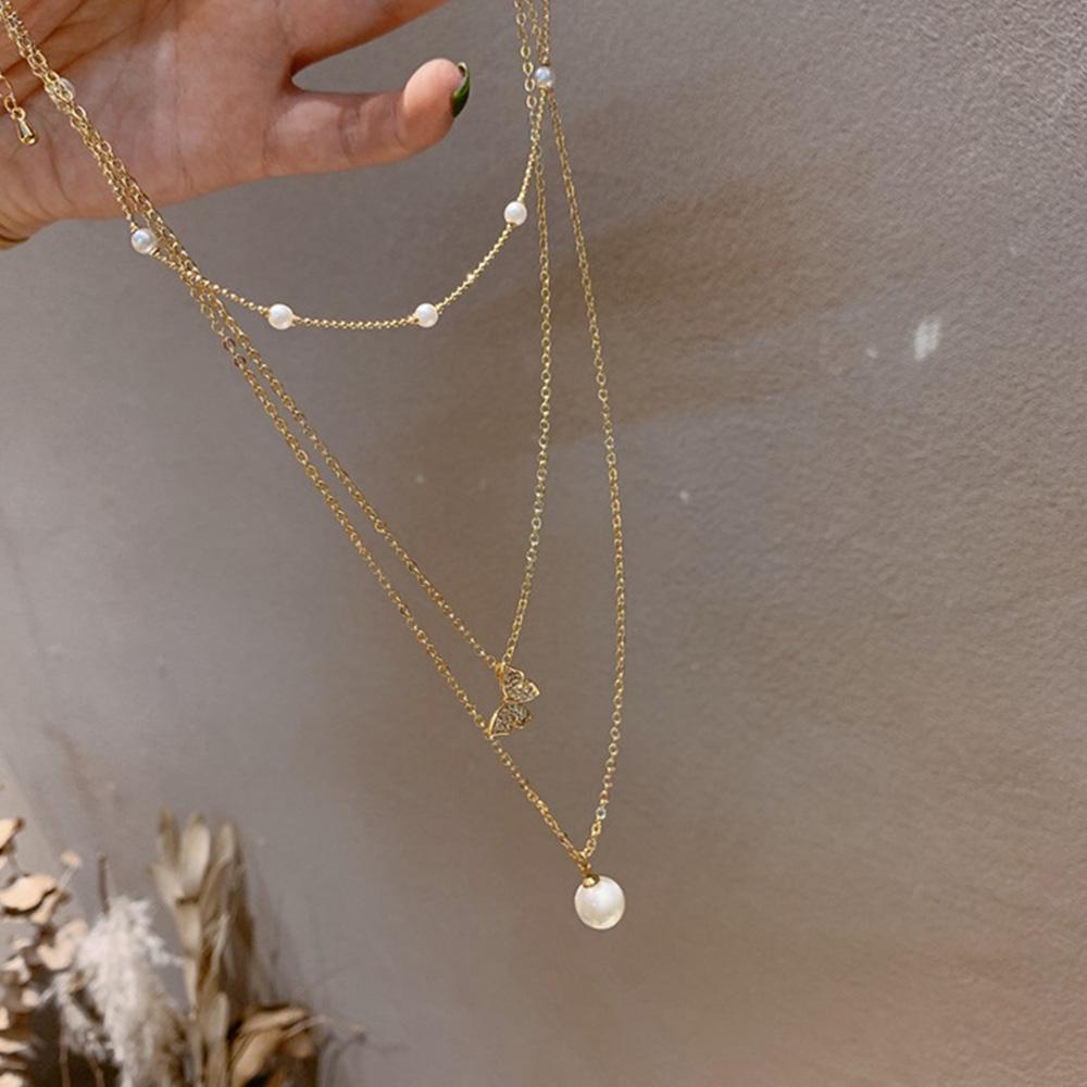 Vòng cổ Mặt Hình Bướm Đơn Giản Thời Trang Dành Cho Nữ