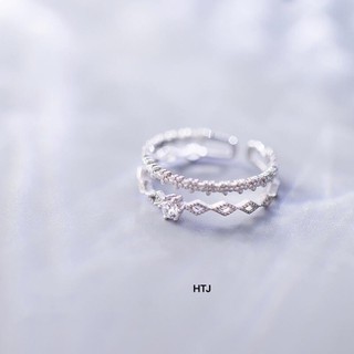 NHẪN NỮ BẠC TA DẠNG HỞ SIÊU XINH