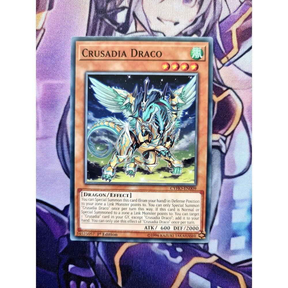 Thẻ Bài Mint90 Yugioh Monster Crusadia Draco - Common