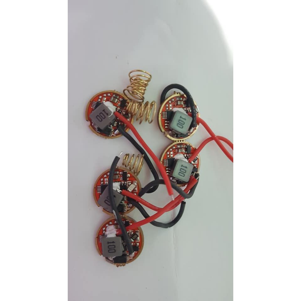 Driver T6,XML-2,xpl hi,osram,sst20 ,SST40,XHP50 dường kính 17mm cho đèn pin s2 c8 ép xung 10-20w