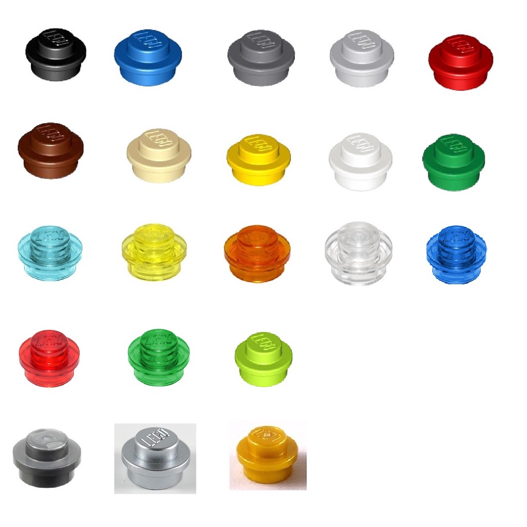 Đồ chơi xếp hình Lego Gạch lẻ Plate, Round 1 x 1