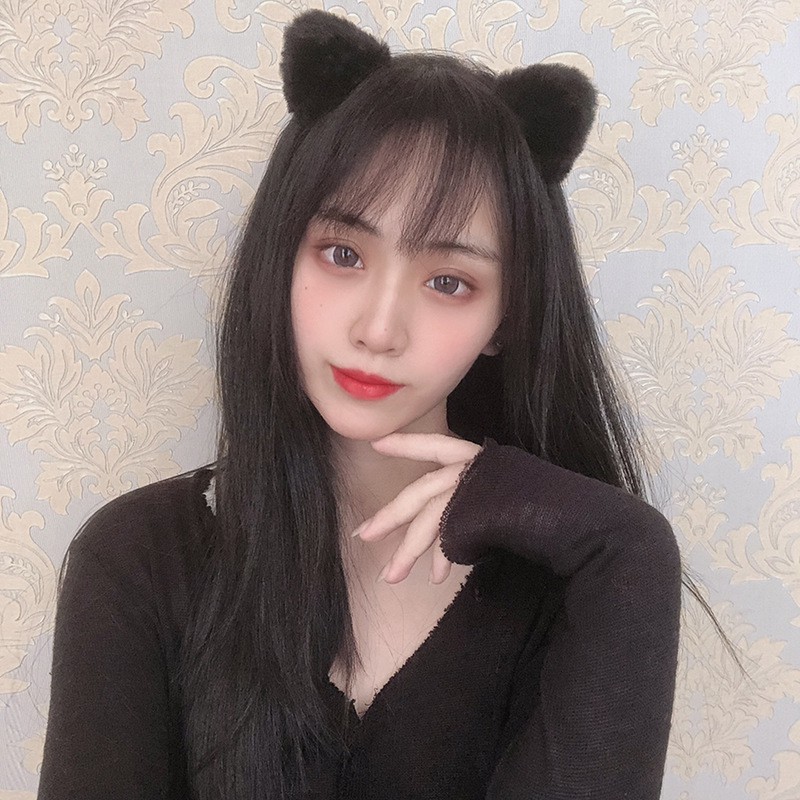 Băng đô cài tóc tai mèo xinh xắn ulzzang