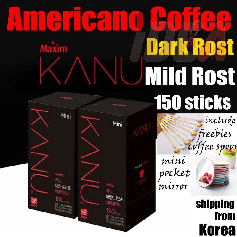 Cà phê Canu Americano gói cà phê hòa tan đậm đặc MAXIM KANU Americano mini chất lượng cao Americano Coffee Decaffeine Americano Coffee Americano ngọt ngào kanu signature