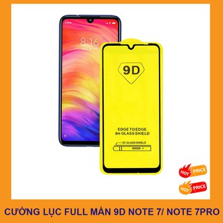 Kính cường lực 9D Dành Cho Xiaomi Redmi Note 7/Note 7 pro Full màn hình Full keo
